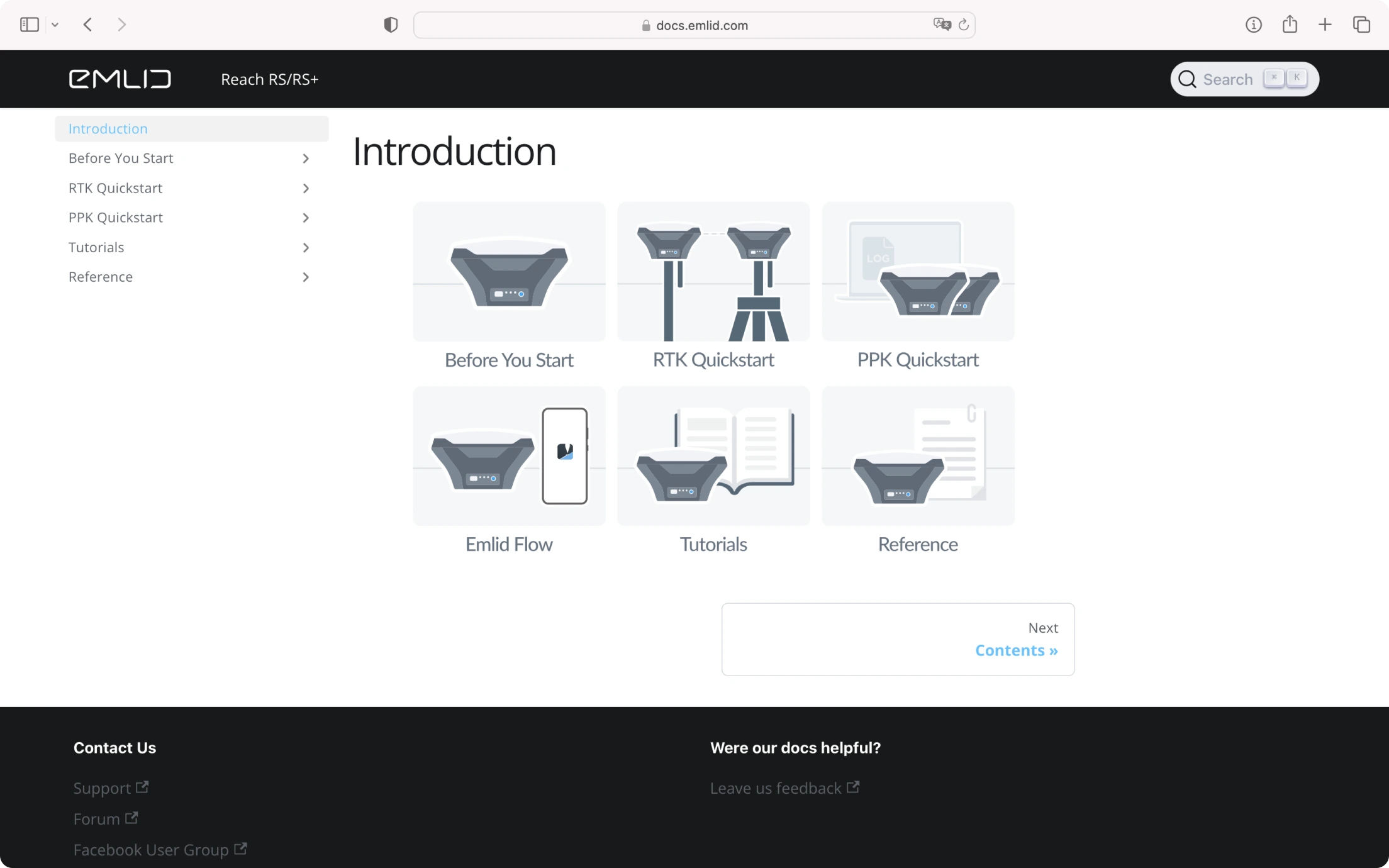 Reach RS+ documentation
